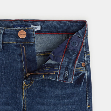 Avis Jeans skinny ultra-résistant bleu garçon OKAIDI 2