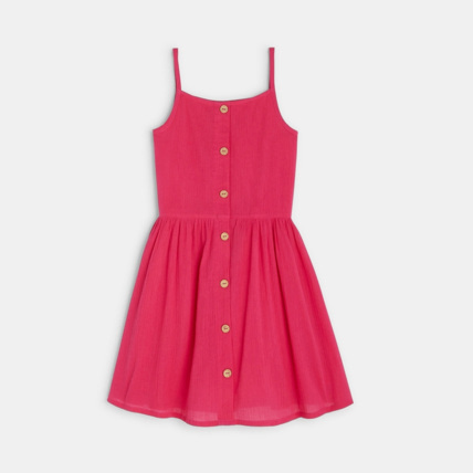 Avis Robe en crépon rose fille OKAIDI 1