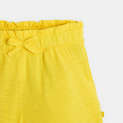 Avis Short en jersey uni jaune fille OKAIDI 2
