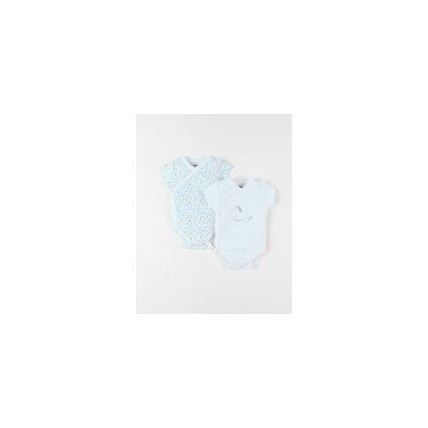 Avis Set de 2 bodies fleuris et licorne en coton NOUKIE'S 1