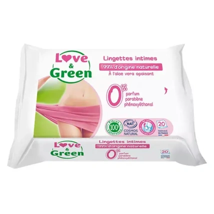 Avis Lingettes Intimes Apaisantes Écologiques Love & Green 1