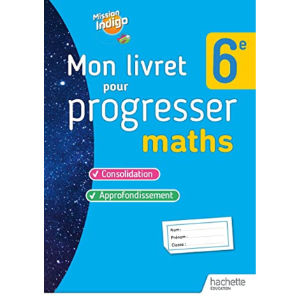 Avis Mon livret pour progresser maths 6e - Ed. 2023 Hachette Éducation 1