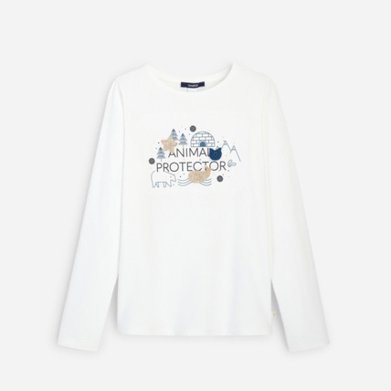 Avis T-shirt personnalisable Animal Protector blanc fille OKAIDI 2