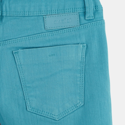 Avis Short en toile turquoise fille OKAIDI 3