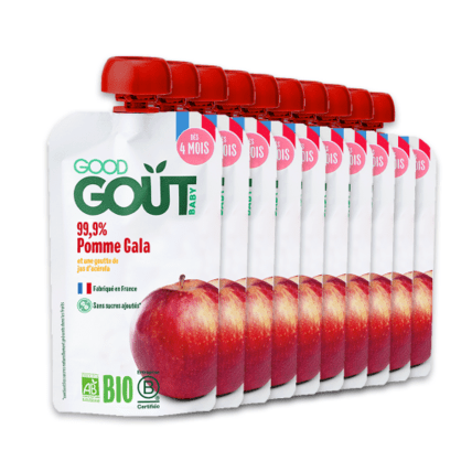 Avis Pack de 10 gourdes Pomme Gala Bio Good Goût 1