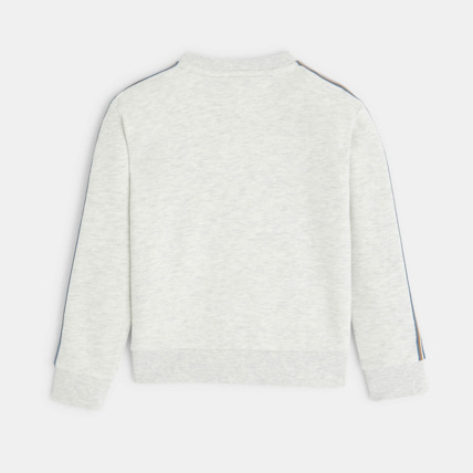 Avis Sweat-shirt à message "Fair Play 96" gris garçon OKAIDI 4