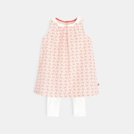 Avis Robe chasuble imprimé palmiers + legging OBAÏBI 1
