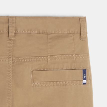 Avis Pantalon relax fit stretch beige garçon OKAIDI 3