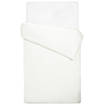 Avis Housse de couette réversible gaze de coton et nid d'abeille Sevira Kids 3