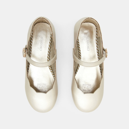 Avis Ballerines métallisées à bride jaunes fille OKAIDI 2
