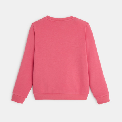 Avis Sweat-shirt en molleton motif oiseau rose fille OKAIDI 4