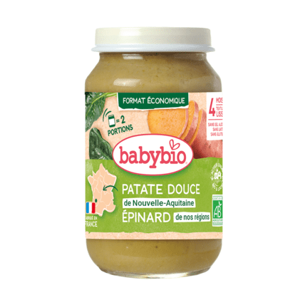 Avis Patate douce de Nouvelle-Aquitaine Epinard de nos régions Babybio 1