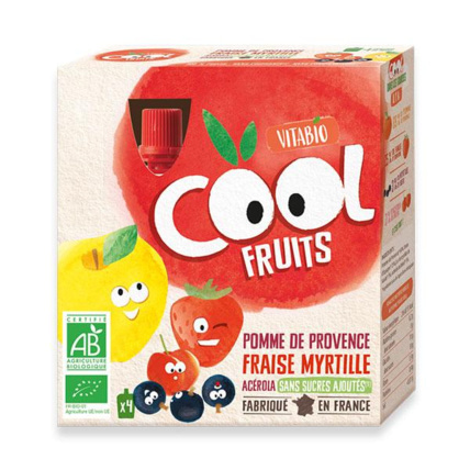 Avis Cool Fruits - Pomme de Provence Fraise Myrtille Acérola Babybio 1
