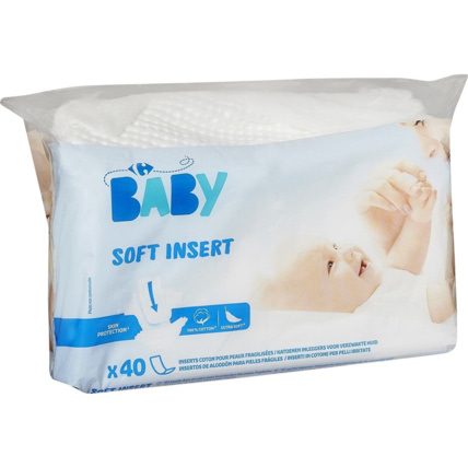 Avis Inserts de coton bébé pour peaux fragilisées MY CARREFOUR BABY 1