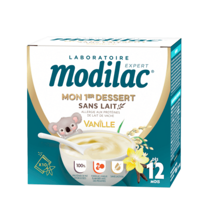 Avis Mon 1er dessert sans lait Vanille 12 mois+ Modilac 1