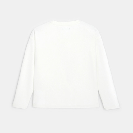 Avis Sweat-shirt à motif biche brodé blanc fille OKAIDI 3