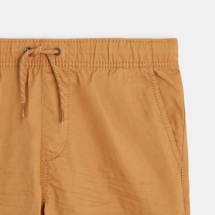 Avis Bermuda slim en toile unie marron garçon OKAIDI 2