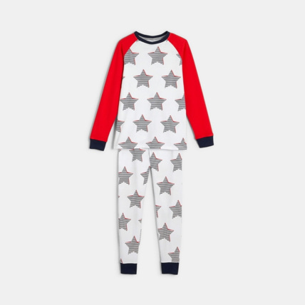 Avis Pyjama en jersey imprimé blanc garçon OKAIDI 1