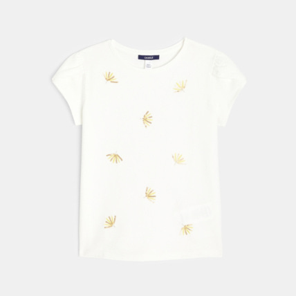Avis T-shirt à motifs fantaisie jaune fille OKAIDI 2
