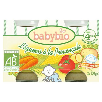 Avis BIO Légumes Provençale 130 g dès 4 mois Babybio 1