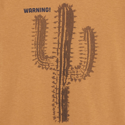 Avis T-shirt manches courtes motif cactus marron garçon OKAIDI 3