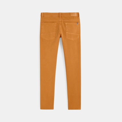 Avis Pantalon droit en toile bi-stretch marron garçon OKAIDI 2