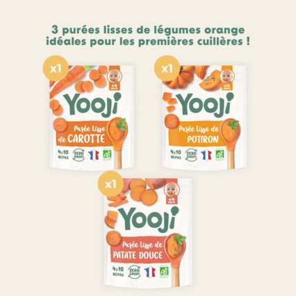 Avis Purées lisses de légumes oranges Yooji 2