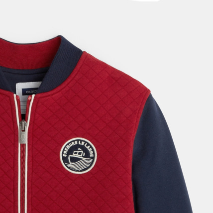 Avis Teddy bicolore en molleton matelassé rouge garçon OKAIDI 3