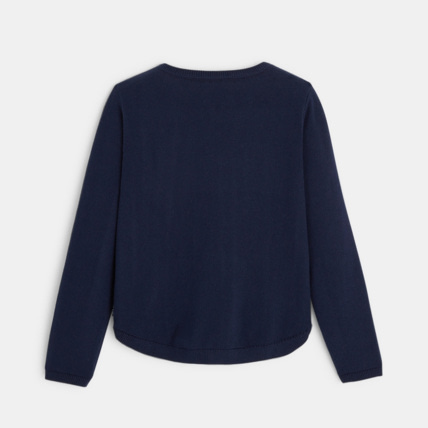 Avis Pull en maille fine LOVE bleu fille OKAIDI 4