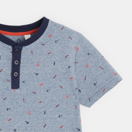 Avis Pyjama d'été 2 pièces en jersey bleu garçon OKAIDI 3