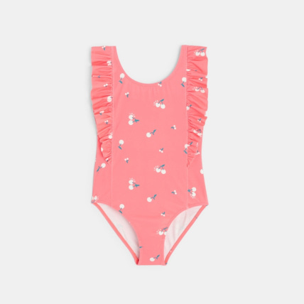 Avis Maillot de bain 1 pièce motif cerises rose fille OKAIDI 2