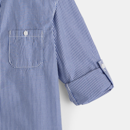 Avis Chemise rayée bleue garçon OKAIDI 4
