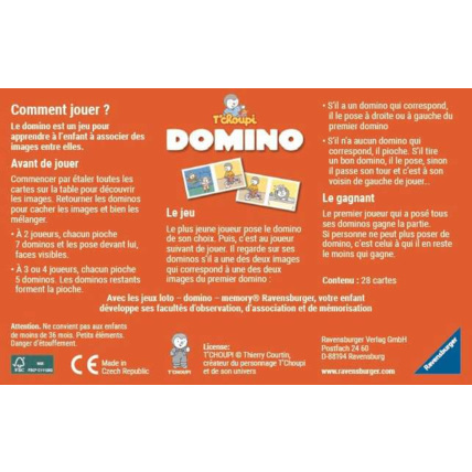 Avis Domino T'choupi - de 2 ans RAVENSBURGER 3