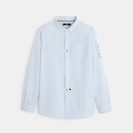 Avis Chemise légère bleue garçon OKAIDI 1