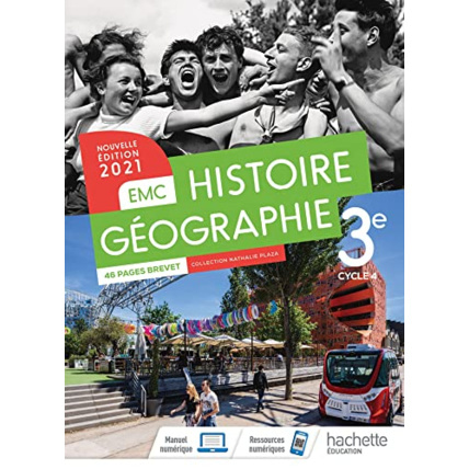 Avis Histoire - Géographie EMC 3e - Livre élève - Ed. 2021 Hachette Éducation 1