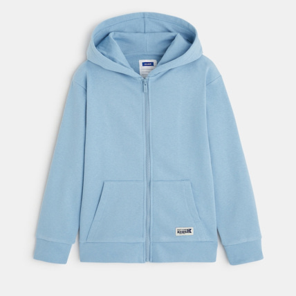 Avis Sweat zippé à capuche bleu garçon OKAIDI 1