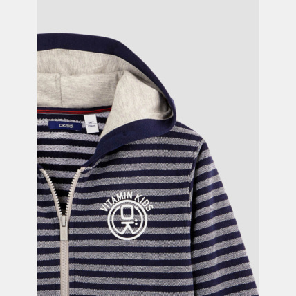 Avis Sweat à capuche bleu garçon OKAIDI 3