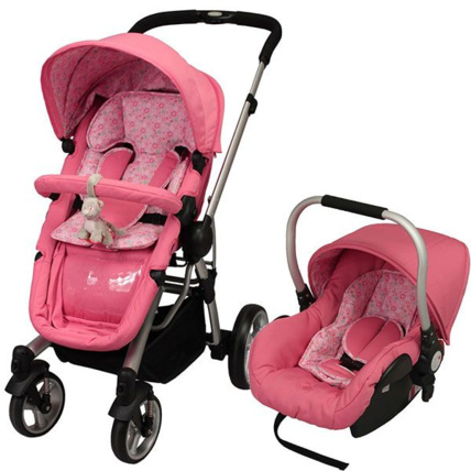 Poussette duo on sale rose