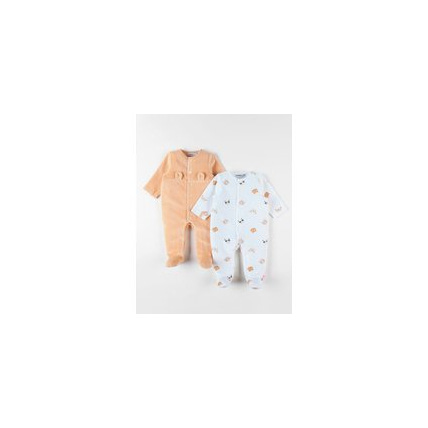 Avis Set de 2 pyjamas 1 pièce en velours NOUKIE'S 2