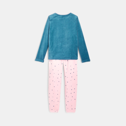 Avis Pyjama étoilé en velours éponge bleu fille OKAIDI 3