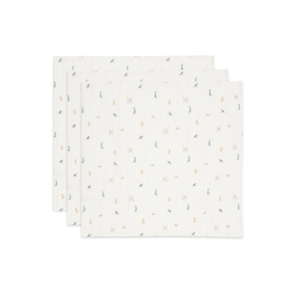 Avis Lot de 3 langes gaze de coton Small Jungle Jambo JOLLEIN 1