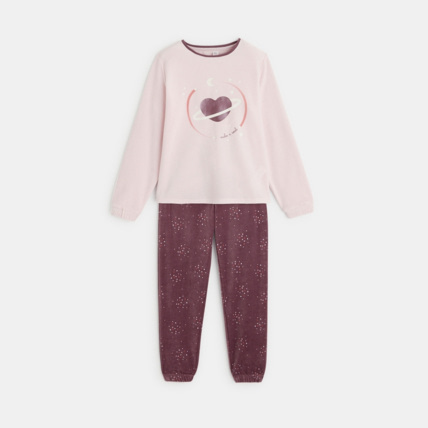 Avis Pyjama 2 pièces à motif phosphorescent rose fille OKAIDI 2