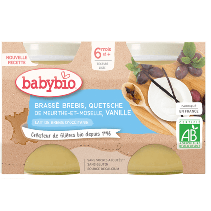 Avis Brassé Brebis Quetsche de Meurthe-et-Moselle Vanille Babybio 1