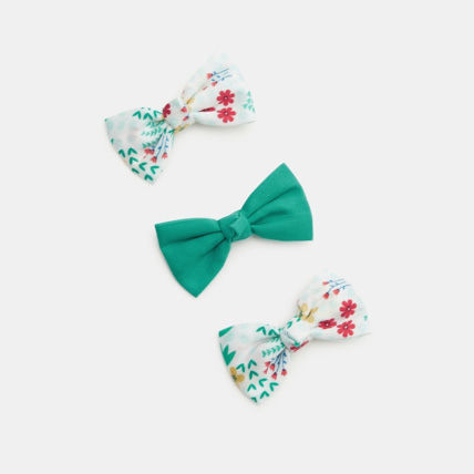Avis Barrettes nœuds papillon imprimés (lot de 3) jaune fille OKAIDI 1