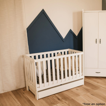 Avis Lit bébé évolutif avec barrière de sécurité et tiroir AMELIA II Mon Mobilier Design 5