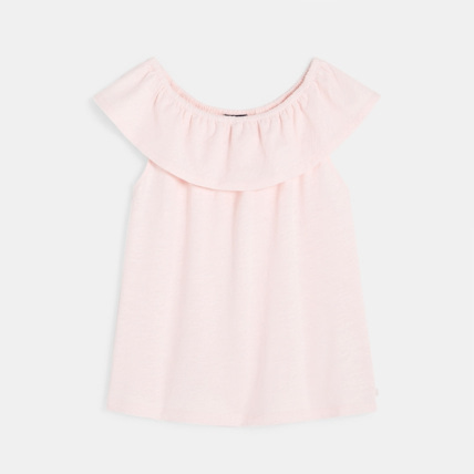 Avis T-shirt volanté rose fille OKAIDI 1