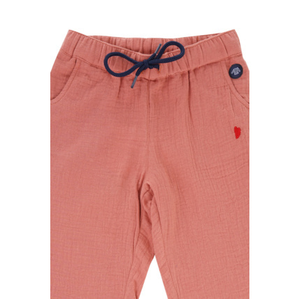 Avis Pantalon uni Kids - coton issu de l'agriculture biologique - Sanguine ARMOR-LUX 3