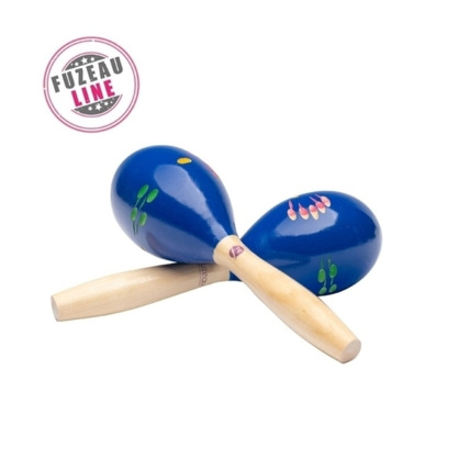 Avis Maracas en bois peint Fuzeau 1