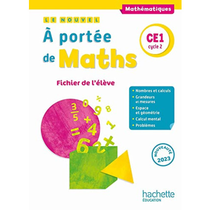 Avis Le nouvel - À portée de maths CE1 - Fichier élève - Ed. 2023 Hachette Éducation 1