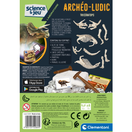 Avis Archéo Ludic - Tricératops Clementoni 3